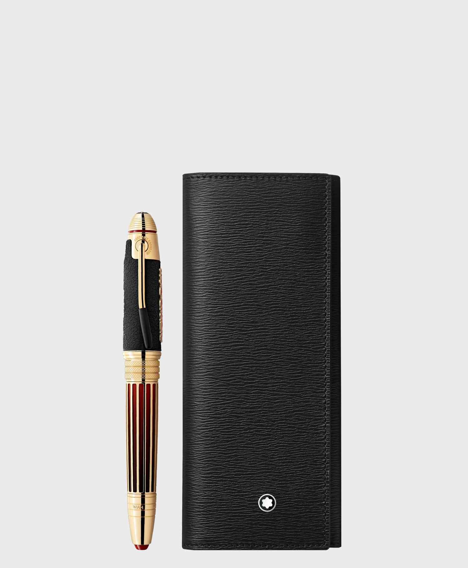 Bao da đựng 2 bút Montblanc chính hãng / Montblanc Meisterstück 4810 2-Pen Pouch MB129259