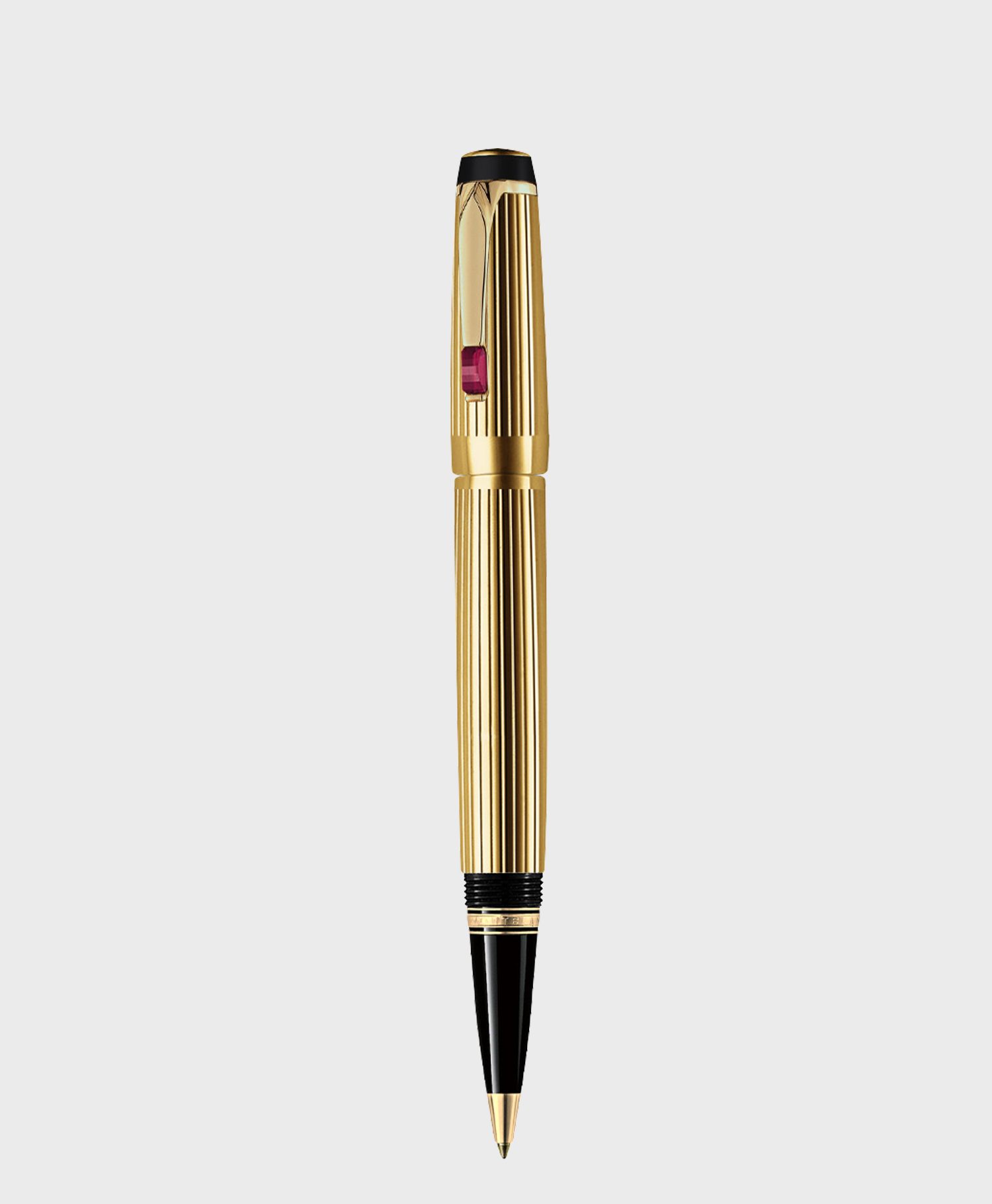 Bút dạ bi Montblanc Boheme Gold Plated Rouge Rollerball Pen 5815