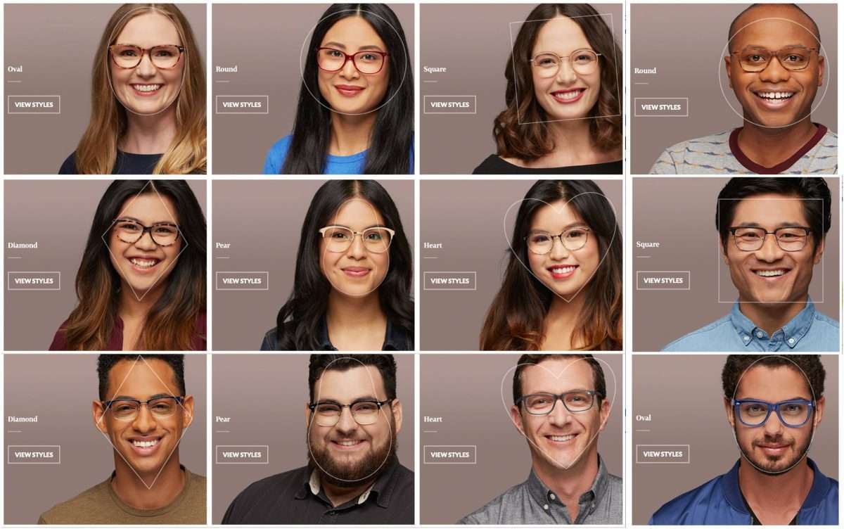 Chọn kính hợp nhất theo kiểu dáng khuôn mặt.