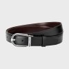 Dây lưng Montblanc 30mm Horseshoe Pin Buckle Belt 126015