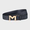 Dây lưng Montblanc M Buckle Rose Gold-Coated Belt 35mm 127700