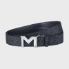 Dây lưng Montblanc nam M Buckle Palladium-Coated Belt 127699