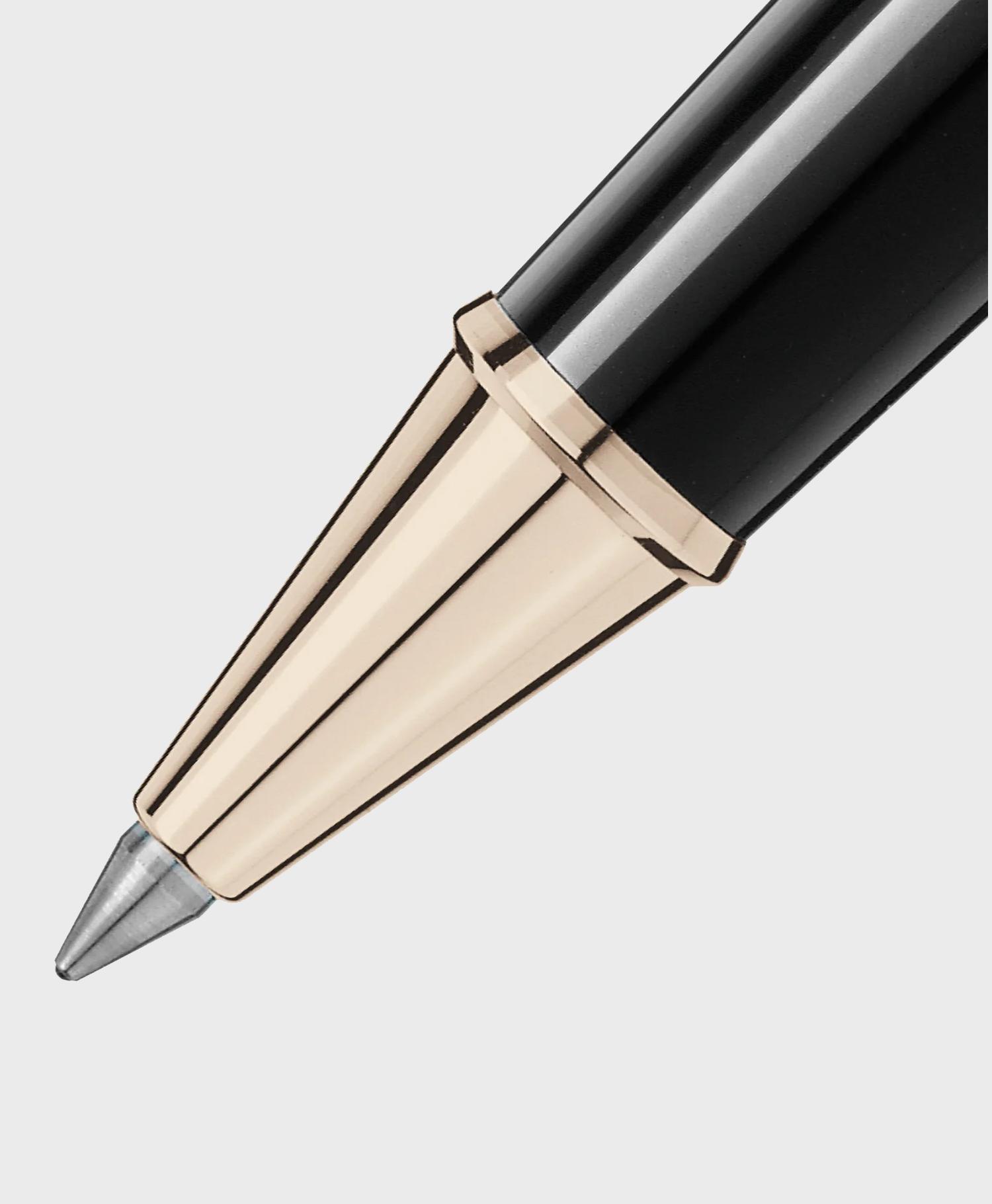 Giá bút dạ bi Montblanc Meisterstück Doué Geometry Champagne Gold Rollerball Pen MB118093