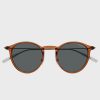 Giá kính Montblanc MB0097S-006 bao nhiêu dòng chính hãng? / Montblanc Established MB0097S-006 Orange/Gray Sunglasses Man