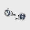 Khuy măng sét áo sơ mi Montblanc 1858 Geosphere Cufflinks Bue MB126165
