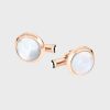 Khuy măng sét mạ vàng Montblanc Meisterstück Mother-of-Pearl Cufflinks MB116662