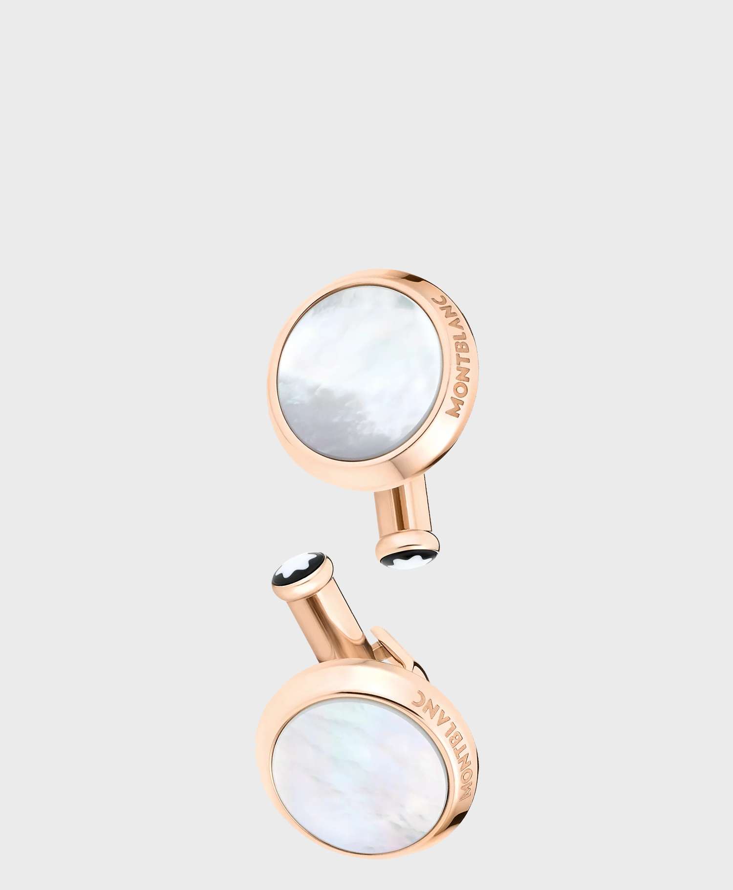 Khuy măng sét mạ vàng Montblanc Meisterstück Mother-of-Pearl Cufflinks MB116662