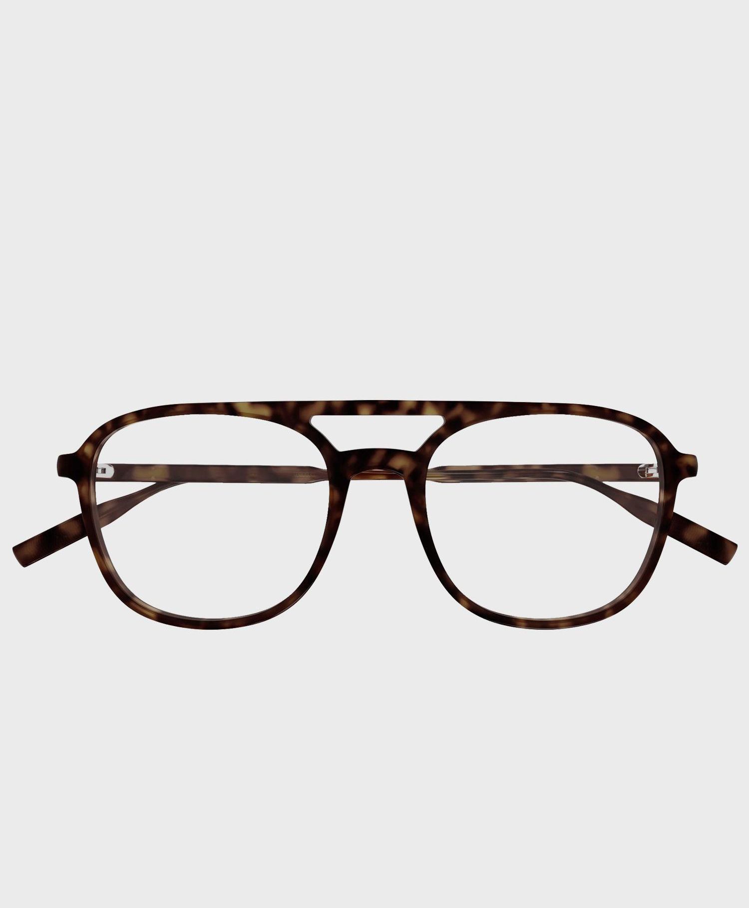 Kính Montblanc Aviator nam chính hãng / Montblanc Aviator Eyeglasses MB0198O-002 Havana Frame Tortoise Full Rim Classic