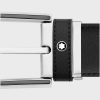 Montblanc Belts Horseshoe Buckle Black 35mm MB126032