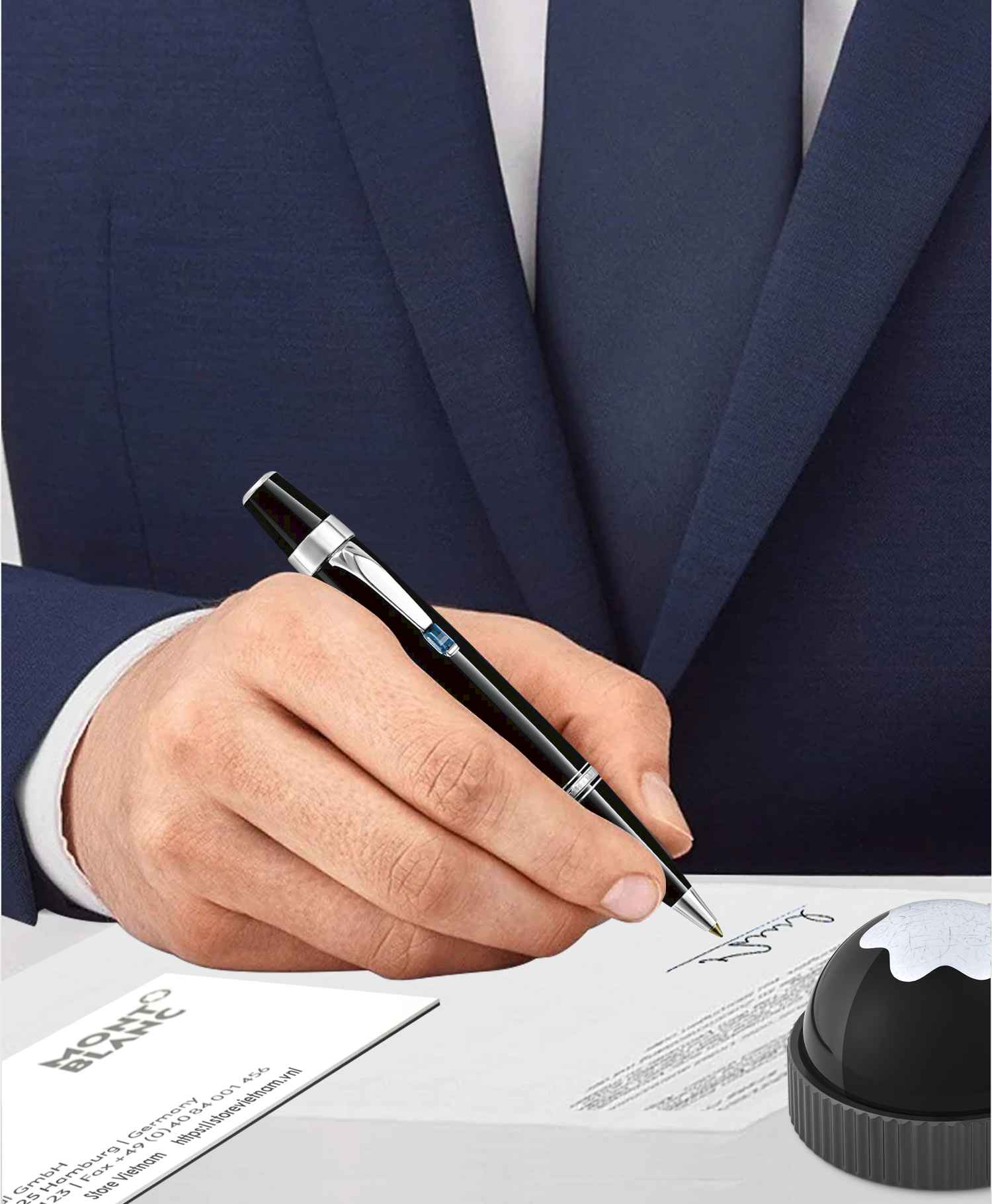 Montblanc Boheme Bleu Ballpoint Pen 5795