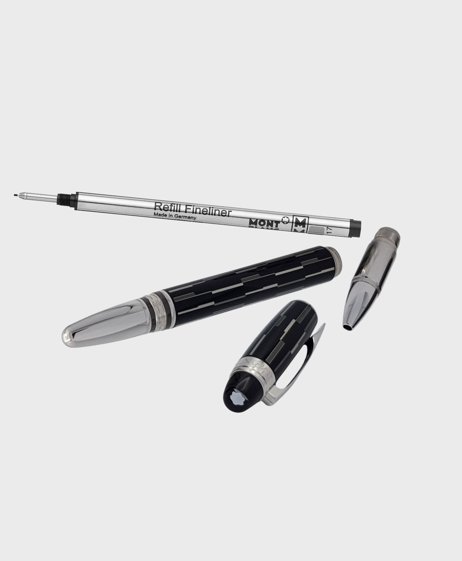 Montblanc Fineliner Refills Medium, Mystery Black MB128246