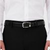 Montblanc Horseshoe Buckle Black/Brown 30 mm Reversible Leather Belt MB114412
