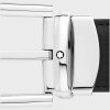 Montblanc Horseshoe Buckle Black/Brown 30 mm Reversible Leather Belt MB128757