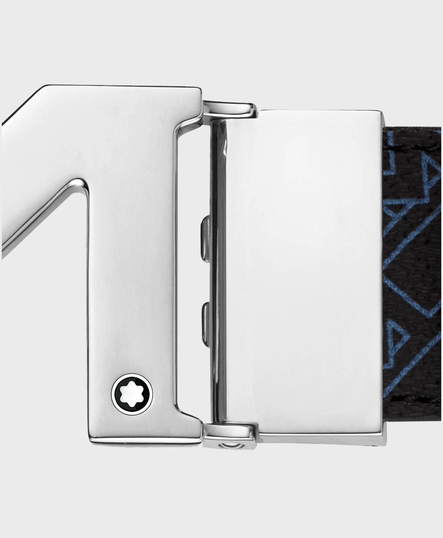 Montblanc M Buckle Palladium-Coated Belt 35mm MB127699