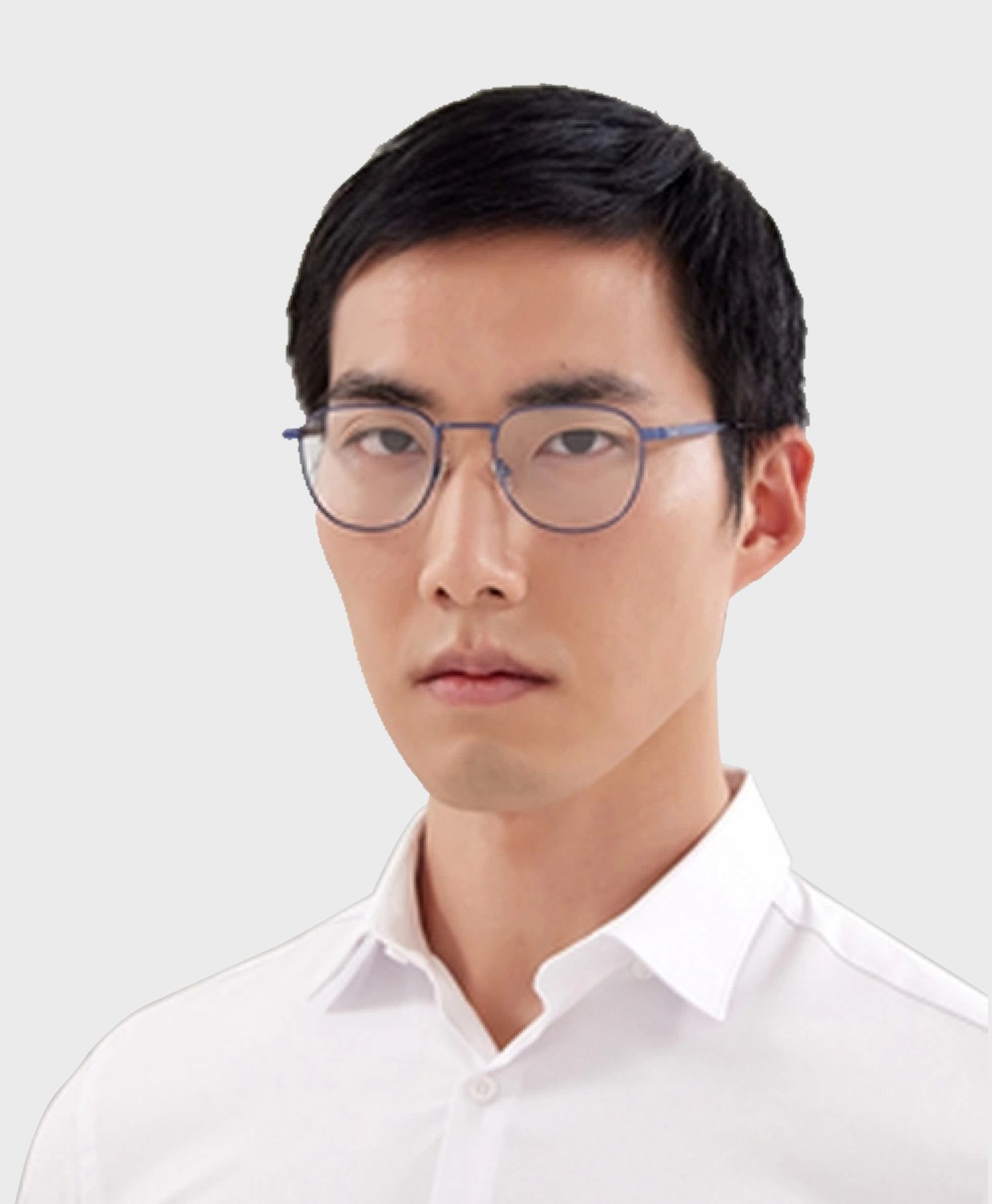 Montblanc MB0230O-003 Blue Eyeglasses Man