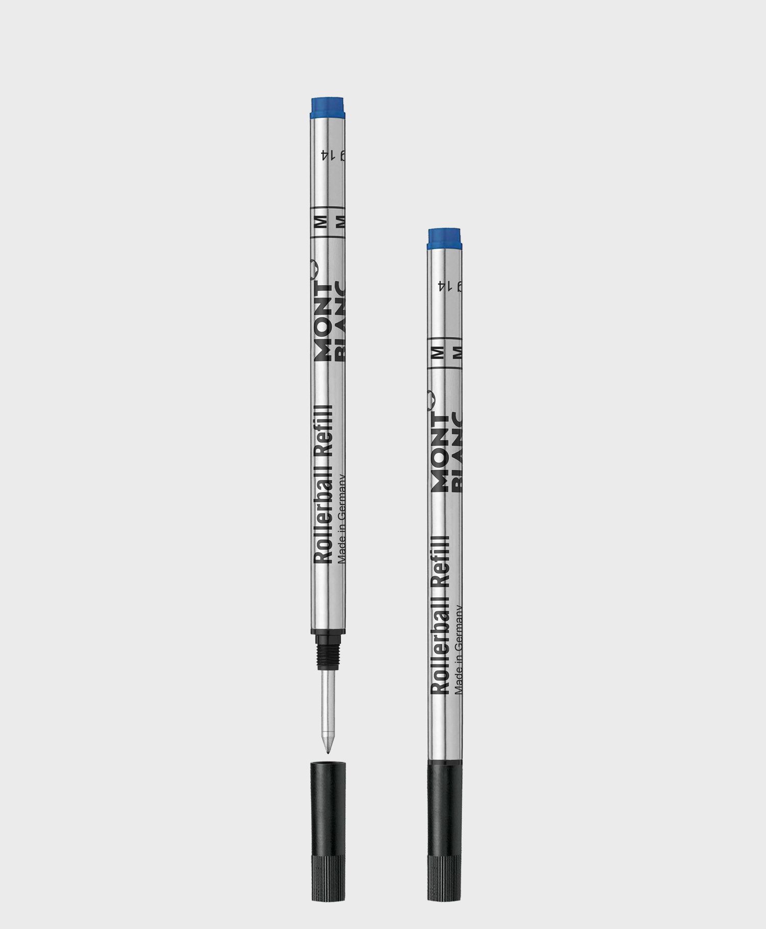 Ruột bút dạ bi Montblanc mực xanh size M chính hãng MB128233