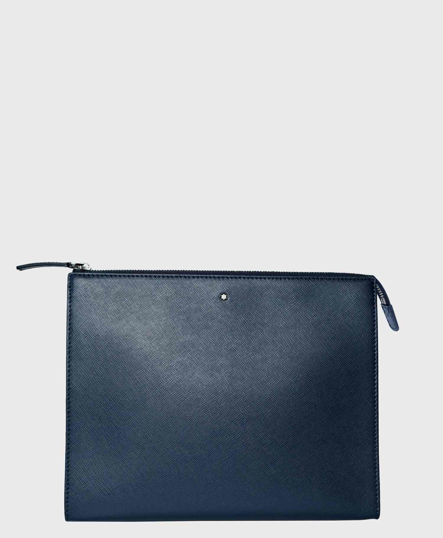 Túi cầm tay Montblanc Sartorial Clutch Bag Pochette, Navy MB126055 (ASCL14-MC11)
