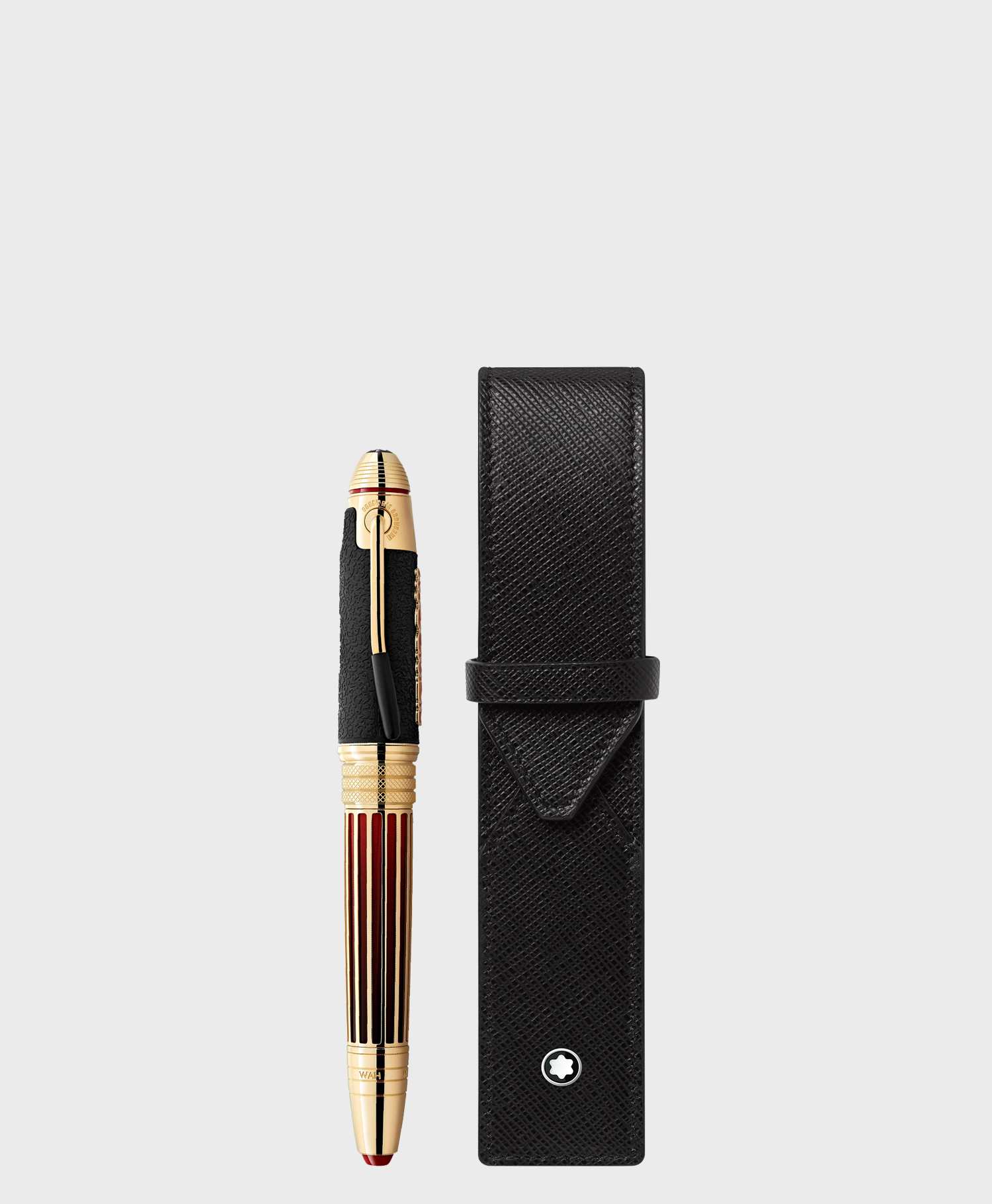 Túi da đựng 1 bút Montblanc chính hãng / Montblanc Sartorial Pen Pouch MB130750